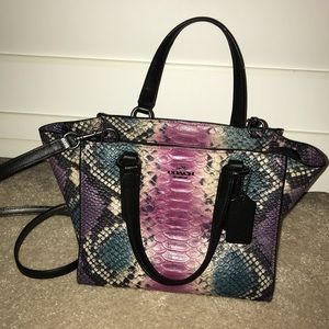 COACH bag  Animal Ombre Snake Combination leather